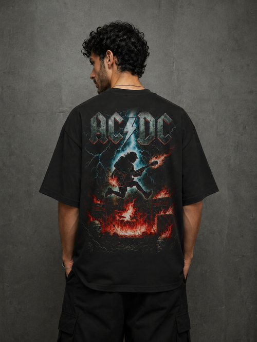 AC/DC Thunder Oversized T-Shirt
