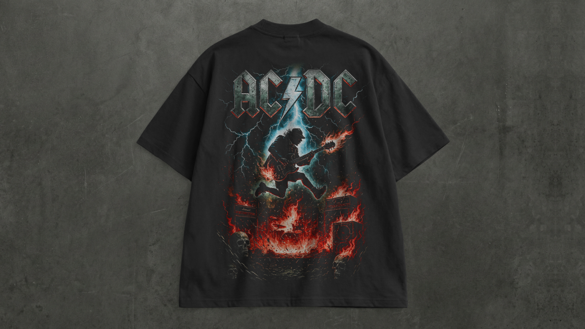 AC/DC Thunder Oversized T-Shirt