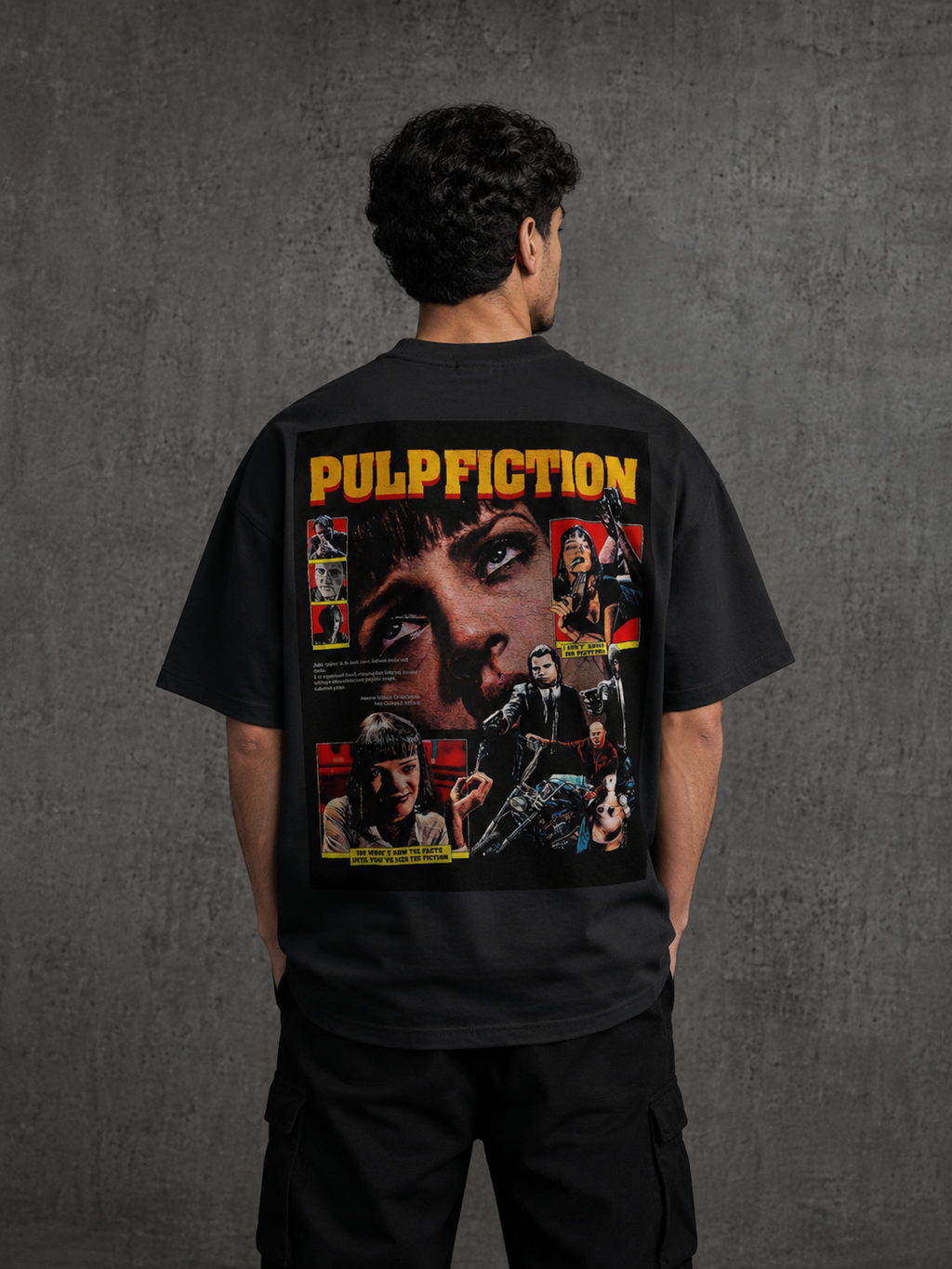 pulp-fiction-oversized-t-shirt-model-front
